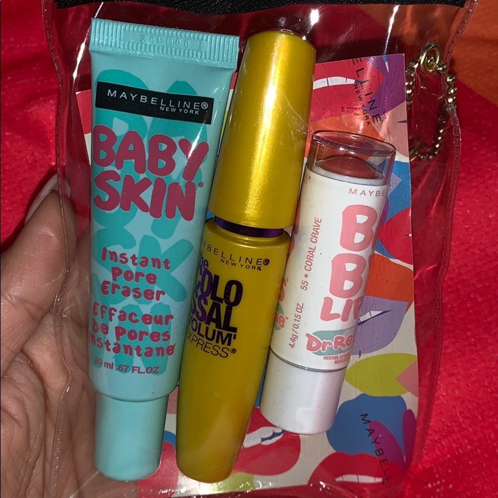 Maybelline makeup bundle mascara & pore eraser
